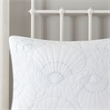 Harbor House Crystal Beach Cotton Quilted Comforter Set in White Finish