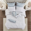Harbor House Crystal Beach Cotton Quilted Comforter Set in White Finish