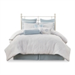 Harbor House Crystal Beach Cotton Quilted Comforter Set in White Finish