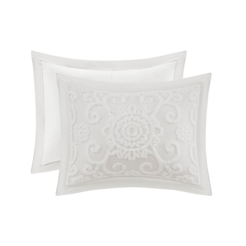 Harbor House Suzanna Cotton Duvet Mini Set with Embroidery in Ivory Finish