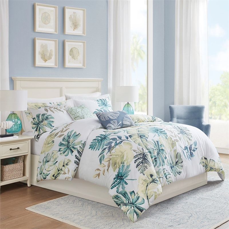 Harbor House Lorelai 5-Piece Cotton Sateen Printed Duvet Set in Multi-Color