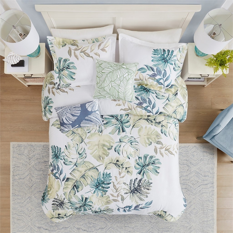 Harbor House Lorelai 5-Piece Cotton Sateen Printed Duvet Set in Multi-Color