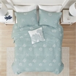Harbor House Seaside Cotton Percale Coverlet Set with Embroidery in Green