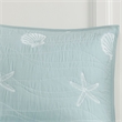 Harbor House Seaside Cotton Percale Coverlet Set with Embroidery in Green