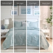 Harbor House Seaside Cotton Percale Coverlet Set with Embroidery in Green