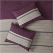Madison Park Palmer 7-piece Polyester Microsuede Comforter Set in Purple