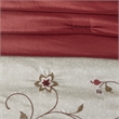 Madison Park Serene 7-piece Polyester Polyoni Comforter Set in Ivory/Red