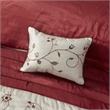 Madison Park Serene 7-piece Polyester Polyoni Comforter Set in Red/Chocolate