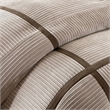 Madison Park Dallas Polyester Micro Corduroy Comforter Set - Taupe Brown