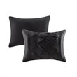 Madison Park Laurel 7-piece Farmhouse Polyester Polyoni Comforter Set in Black