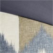 INK+IVY Alpine Mid-Century Cotton Printed Duvet Bedding Set in Navy