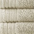 510 Design Big Bundle 12-piece Cotton Bath Towel Set in Taupe Brown
