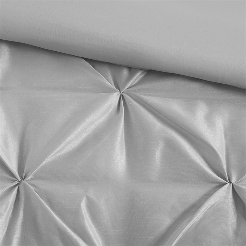 Madison Park Laurel 7-piece Polyester Polyoni Comforter Set in Gray