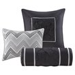 Madison Park Laurel 7-piece Polyester Polyoni Comforter Set in Gray