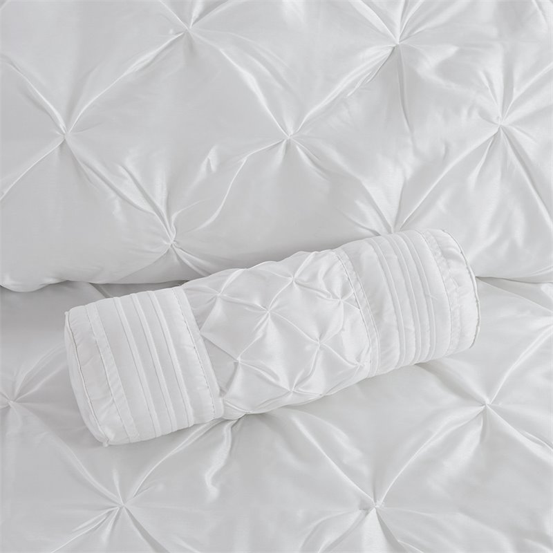 Madison Park Laurel 7-piece Polyester Polyoni Comforter Set in White