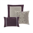 Madison Park Palmer 7-piece Polyester Faux Suede Comforter Set in Purple