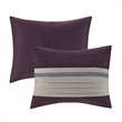 Madison Park Palmer 7-piece Polyester Faux Suede Comforter Set in Purple