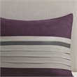 Madison Park Palmer 7-piece Polyester Faux Suede Comforter Set in Purple