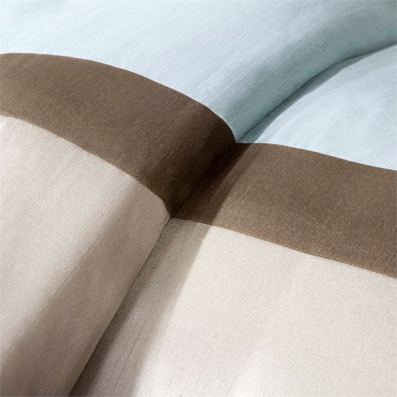 Madison Park Genevieve 7-piece Polyester Polyoni Comforter Set in Blue