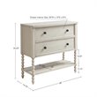 Madison Park Signature Beckett MDF Solid Wood Accent Chest in Natural