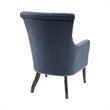 Madison Park Heston Solid Wood Polyester Accent Chair - Dark Blue/Morocco