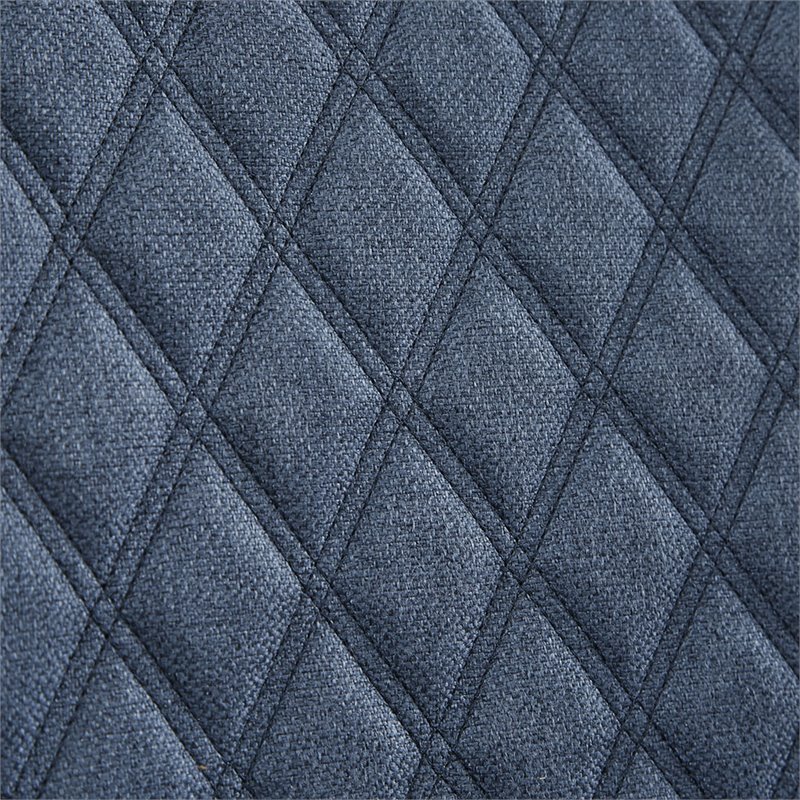 Madison Park Heston Solid Wood Polyester Accent Chair - Dark Blue/Morocco