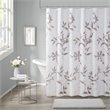 Madison Park Cecily Rayon Polyester Printed Shower Curtain in Mauve Purple