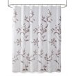 Madison Park Cecily Rayon Polyester Printed Shower Curtain in Mauve Purple