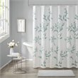 Madison Park Cecily Rayon Polyester Printed Shower Curtain in Seafoam Green