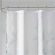 Madison Park Cecily Rayon Polyester Printed Shower Curtain in Seafoam Green