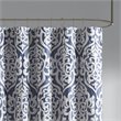 Madison Park Odette Polyester Jacquard Shower Curtain in Navy