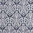 Madison Park Odette Polyester Jacquard Shower Curtain in Navy