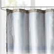 Madison Park Donovan Polyester Jacquard Shower Curtain in Navy