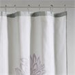Madison Park Essentials Maible Polyester Print Floral Shower Curtain in Purple