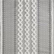 INK+IVY Imani Cotton Printed Shower Curtain with Chenille Stripe in Gray