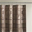 Madison Park Bellagio Polyester Jacquard Shower Curtain in Brown