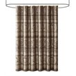Madison Park Bellagio Polyester Jacquard Shower Curtain in Brown