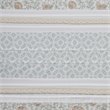 Madison Park Dawn Cotton Percale Printed Pieced Shower Curtain in Coral Pink