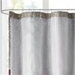 Madison Park Donovan Polyester Jacquard Shower Curtain w/ Embroidery in Red