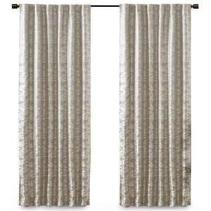 SunSmart Cassius Polyester Fabric Window Panel with BO Lining in Silver/Gray