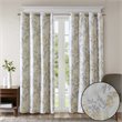SunSmart Julie Polyester Fabric Botanical Blackout Window Panel in Yellow