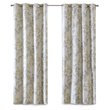 SunSmart Julie Polyester Fabric Botanical Blackout Window Panel in Yellow