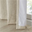 SunSmart Como Polyester Fabric Total Blackout Window Panel Pair in Taupe Beige
