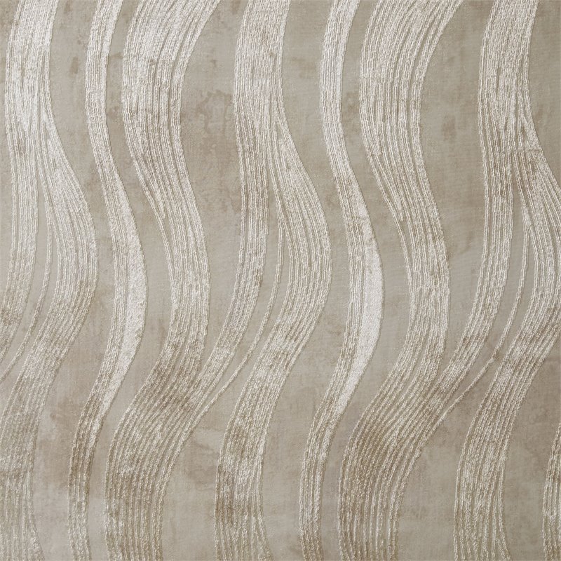 SunSmart Victoria Polyester Fabric Jacquard Grommet Top Window Panel in Ivory