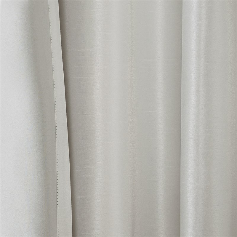 Madison Park Emilia Faux Silk Twisted Tab Blackout Panel in White