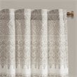 INK+IVY Mila Cotton Printed Window Curtain Panel with Lining in Beige