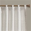 INK+IVY Mila Cotton Printed Window Curtain Panel with Lining in Beige