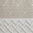 INK+IVY Mila Cotton Printed Window Curtain Panel with Lining in Beige