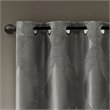 SunSmart Bentley Polyester Knitted Coated Total Blackout Window Panel - Charcoal