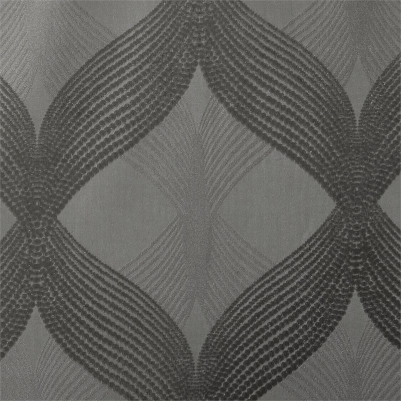 SunSmart Bentley Polyester Knitted Coated Total Blackout Window Panel - Charcoal